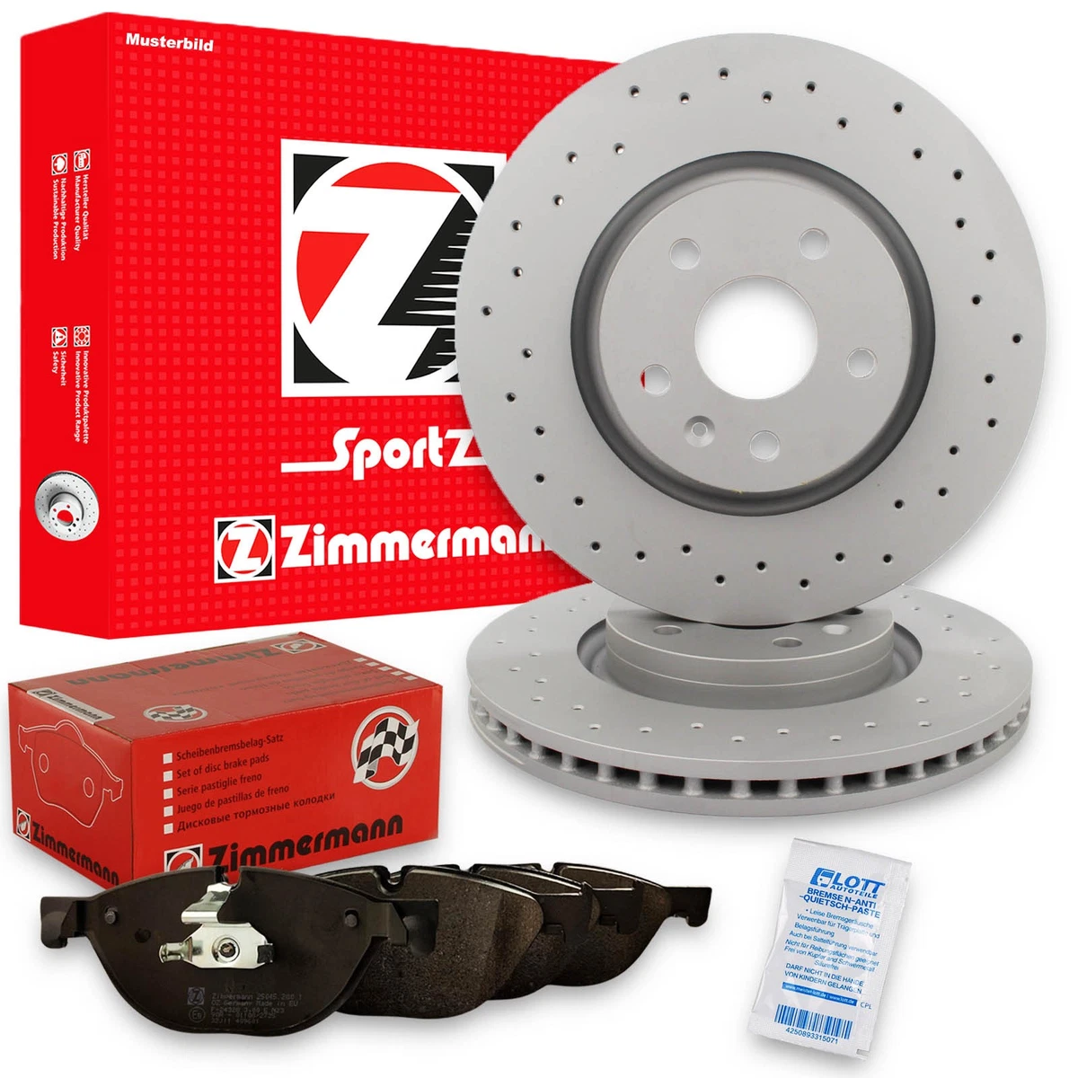 Гальмівні колодки та диски Zimmermann для Opel Meriva A (X03)